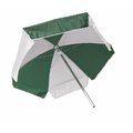Kemp Usa Kemp USA 12-002-GRN-WHI 6 ft. Umbrella; Green & White 12-002-GRN/WHI